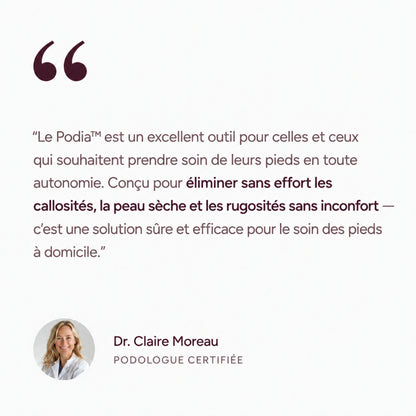 Podia™｜Râpe électrique anti-callosités